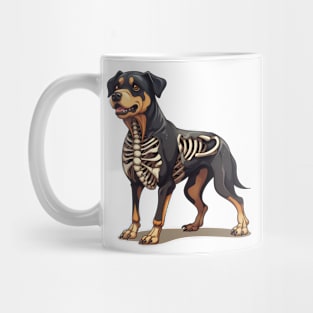 Skeleton Rottweiler Dog Mug